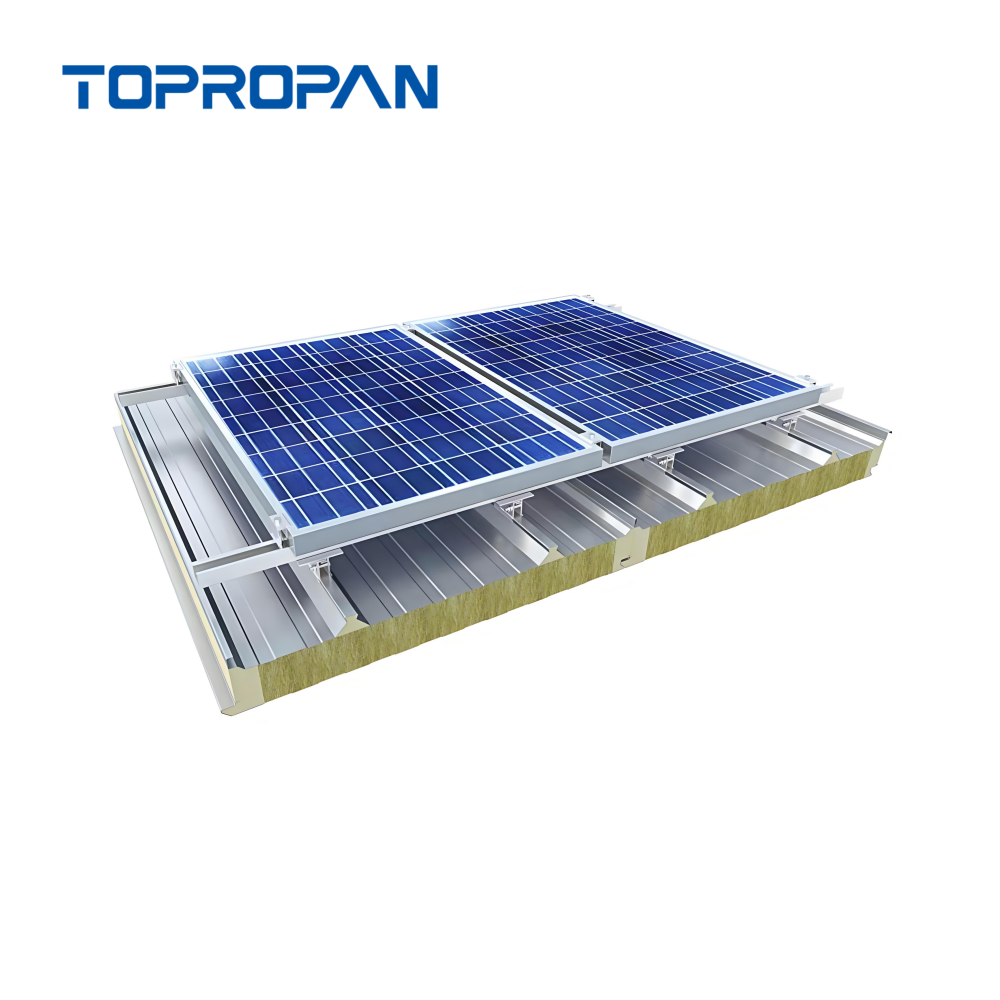 Photovoltaic Glass Wool Roof Sandwich Panel